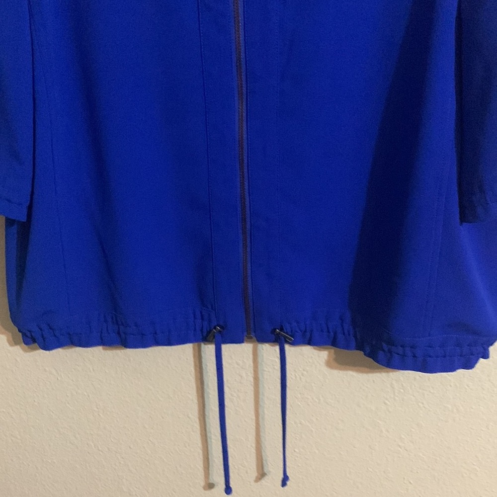 Cache Bright Blue Zip Front Jacket L - image 2